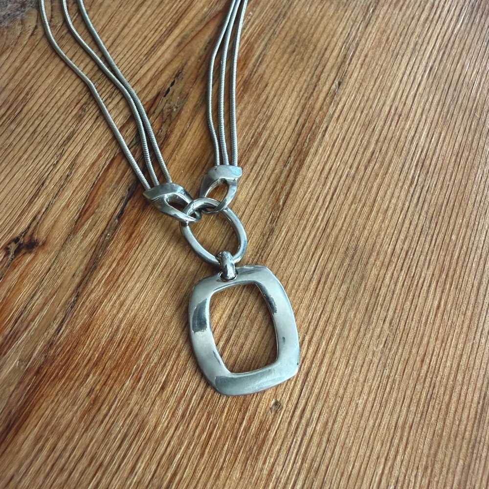 Lia Sophia "Renew" Silver Tone Necklace 16-19"